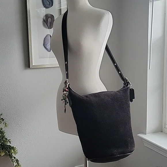 Vintage COACH Black Berkeley XL Duffle Feed Sac #9010 - Picture 5 of 16